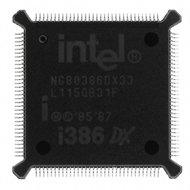 NG80386DX33 Intel Intel IC MPU I386 33MHZ 132QFP