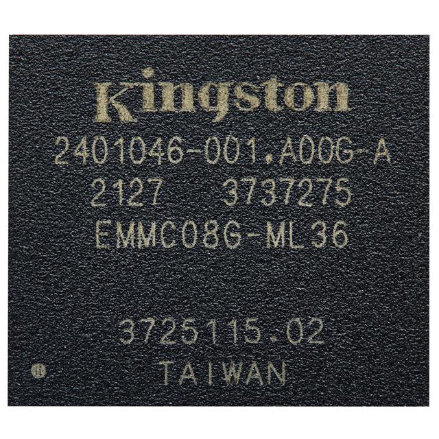 EMMC08G-ML36-02F00 Kingston Mémoire IC eMMC 5.1 (HS400) 153 octets 8 Go