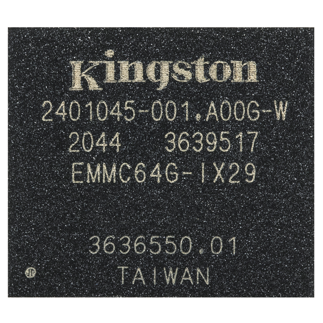 EMMC64G-IX29-8AC01 Kingston IC-Speicher FLASH 512 GBIT EMMC 153FBGA