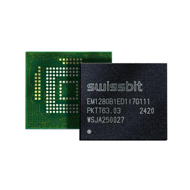 SFEM010GB1ED1TO-I-5E-31P-STD Swissbit IC-Speicher FLASH 80GBIT EMMC 100BGA