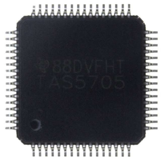 TAS5705PAPR IC AA AMP CLASS D STER 20W 64HTQFP High-Performance Audio Amplifier ICs IC by Texas Instruments