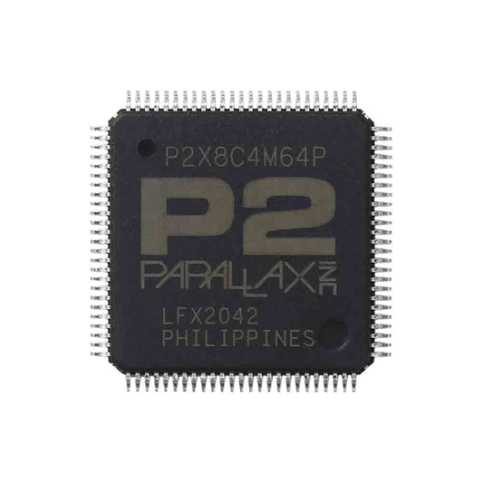 P2X8C4M64P Microcontrôleur IC 32 bits, 544 Ko de RAM, boîtier TQFP 100 Parallax Inc. Semiconducteurs - Microcontrôleurs et cartes de développement IC by Parallax Inc.