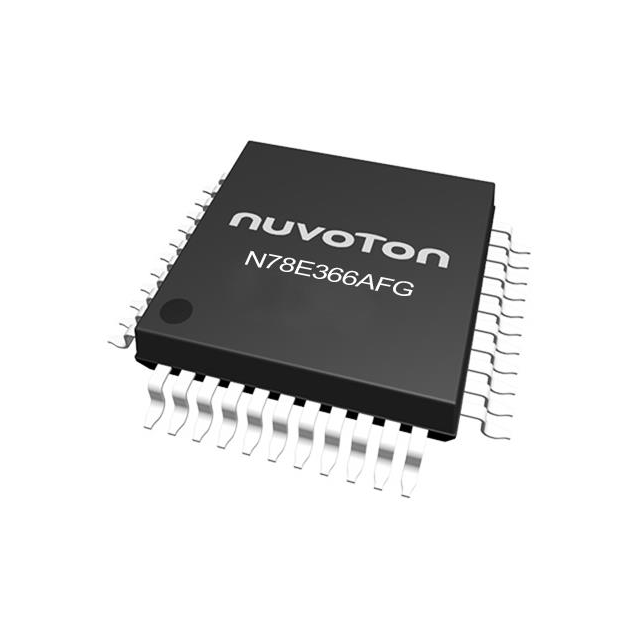 N78E366AFG Nuvoton Technology Corporation Nuvoton Technology Corporation IC MCU 8BIT 64KB FLASH 44QFP