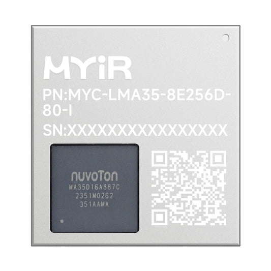 MYC-LMA35-256N256D-80-I Module intégré Nuvoton MA35D1 MYIR Tech Limited - Circuits intégrés de semi-conducteurs haute fiabilité et de gestion de l'alimentation IC by MYIR Tech Limited