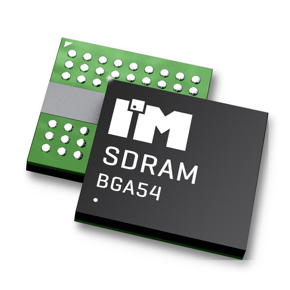 IM6432SDBABG-6I Intelligent Memory Ltd. IC Memory SDRAM, 64MB, 3.3V, 2MX32, 166MHZ