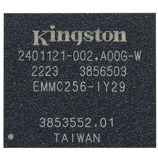 EMMC256-IY29-5B101 Kingston Technology Mémoire intégrée FLASH 2 Tbit EMMC 5.1 153FBGA