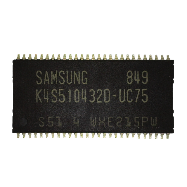 K4S510432D-UC75 Samsung Semiconductor, Inc. Circuit intégré de mémoire DRAM 512 Mbits LVTTL 54TSOP II Original Authentic IC Component